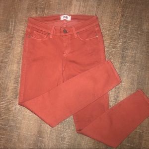 Paige rust color skinnies
